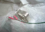Silber-Ring mit ausgefallener viereckiger Form